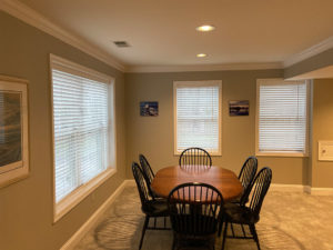 Norman’s 2 inch pure white faux wood blind. Fairfax, VA